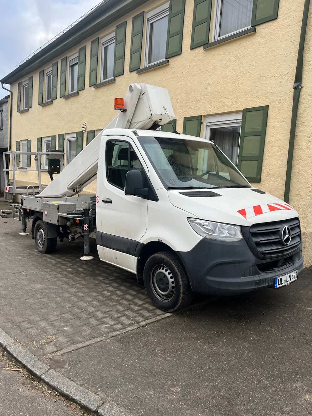 Hubsteiger von Lindlein im Einsatz
