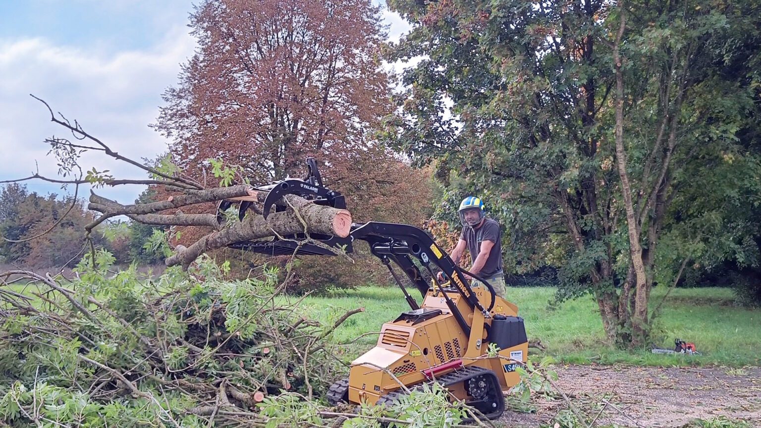 Beseitigung von Sturmholz nach einem Unwetter