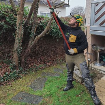 Tim, Mitarbeiter im Team von Gartenservice Lindlein